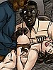 Slowly impaling her throat with his big hard dick - Slut for ugly black men by Illustrated interracial