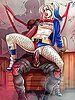 Somebody's pussy is super wet - Interracial cartoon porn: Harley Quinn by Michi