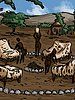 Covered with animal skins of zebra and lion - Adoption of my daughters and I into the tribe by Illustrated interracial
