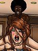 Jenny moaned as the thick cucumber entered her - Lust for the librarian by Illustrated interracial
